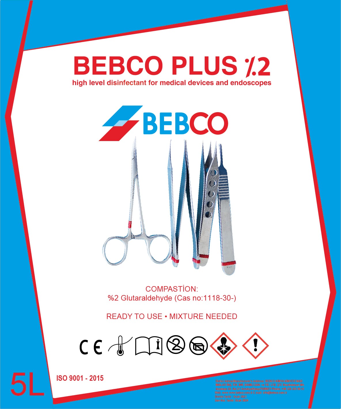 Gluteraldehidli Tıbbi Alet Dezenfektanı